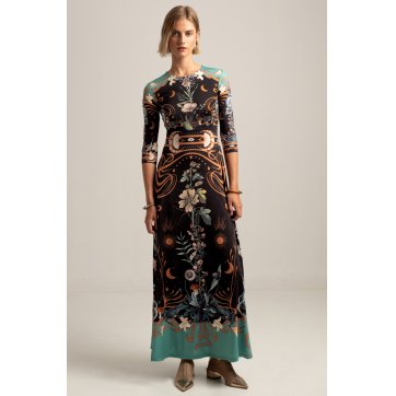 PEACE AND CHAOS ANTHOLOGY MAXI DRESS